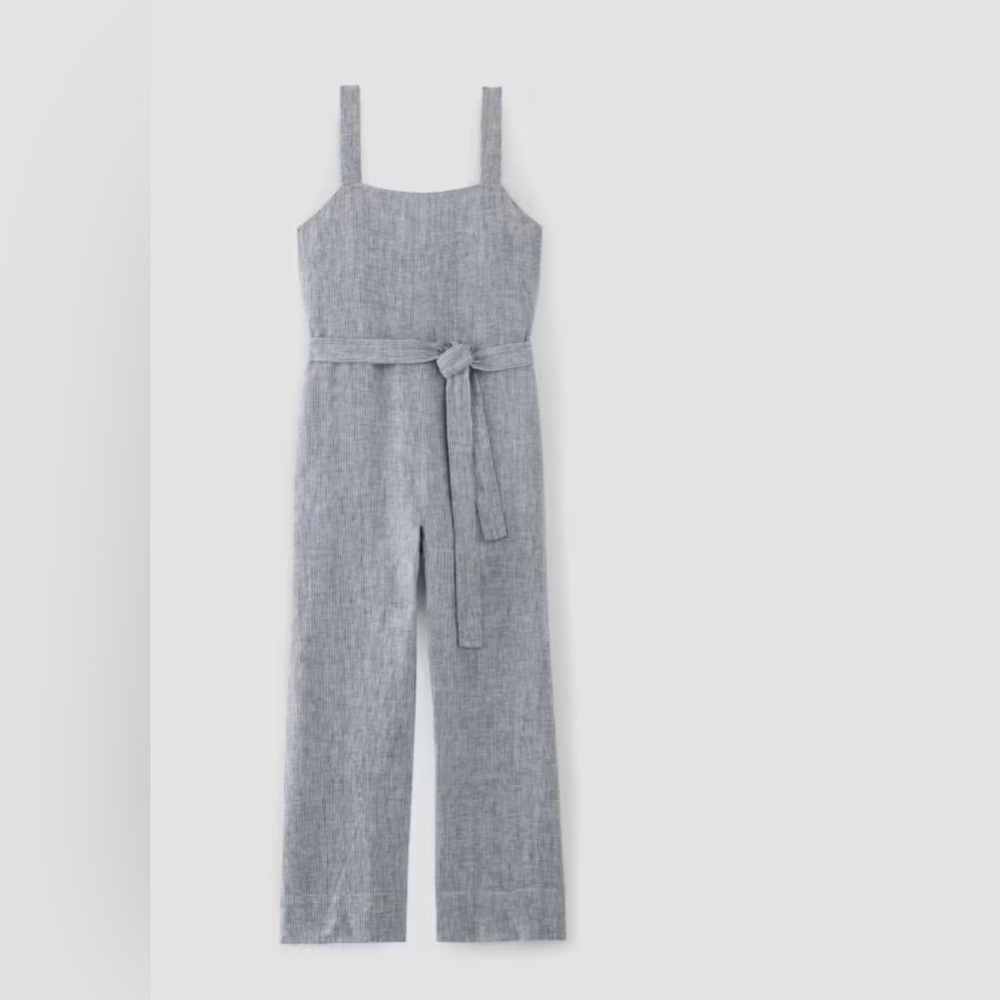 Everlane Linen Side-Button Jumpsuit - image 2